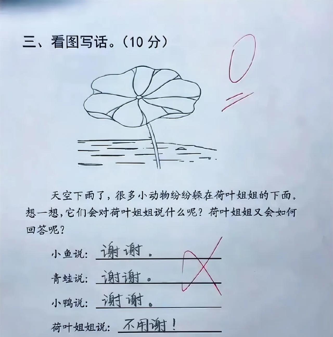 这不是挺有礼貌的吗？为什么给0分？
