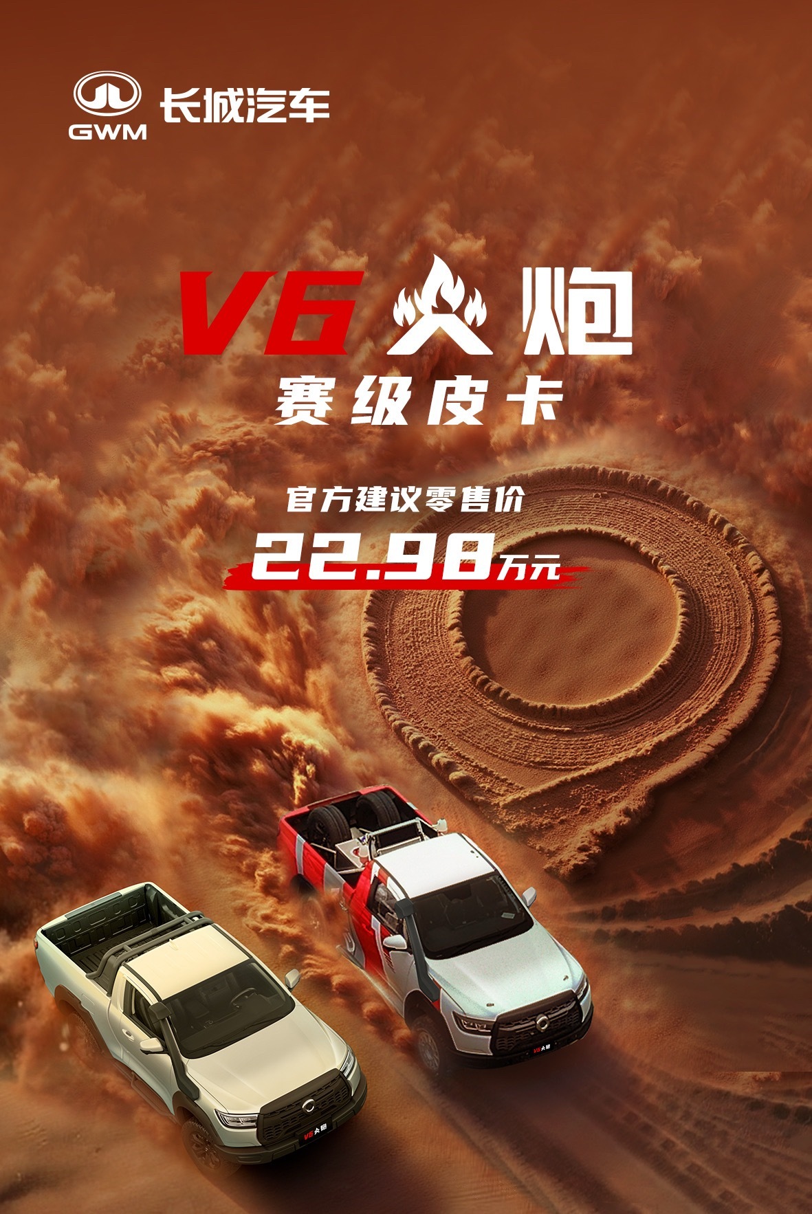 不到23，量产赛级皮卡开回家[大笑]长城V6火炮上市我与汽车的日常​​​