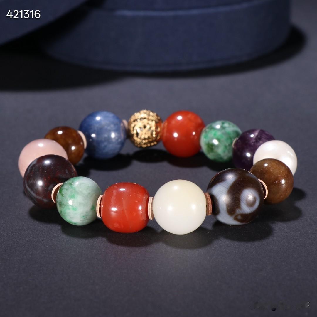 清代多宝珠手串。规格-珠径1.6cm最小珠径1.3cm重61g