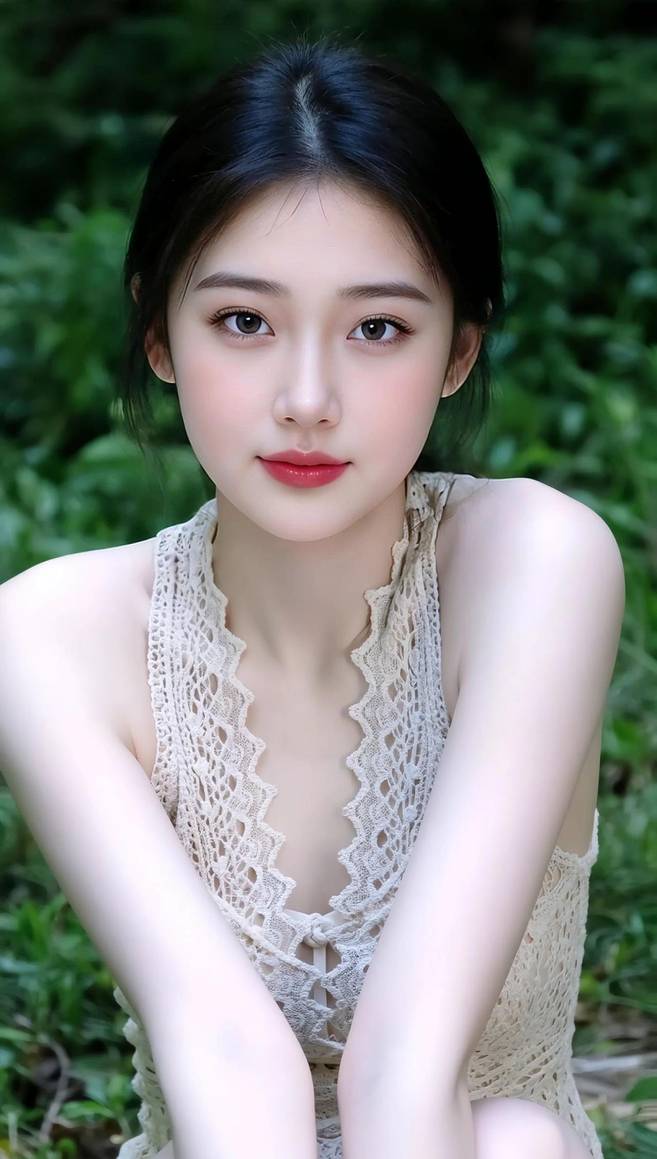 清纯简约穿搭甜美女孩可甜可酷可温柔的小姐姐紫诺