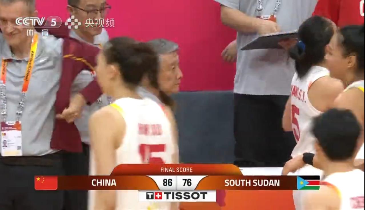 86：76，中国女篮赢了南苏丹10分！这场好的地方是传导和内外配合比上一场好！