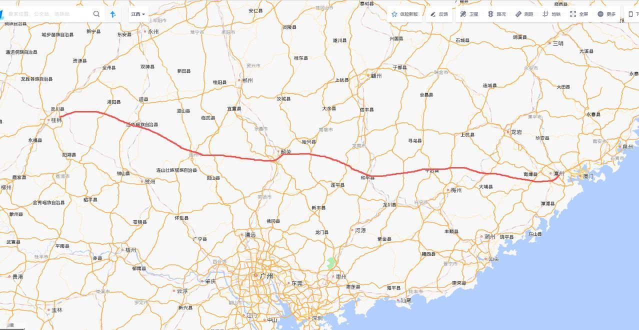 桂林-厦门高速公路设想两个旅游大市来往更方便