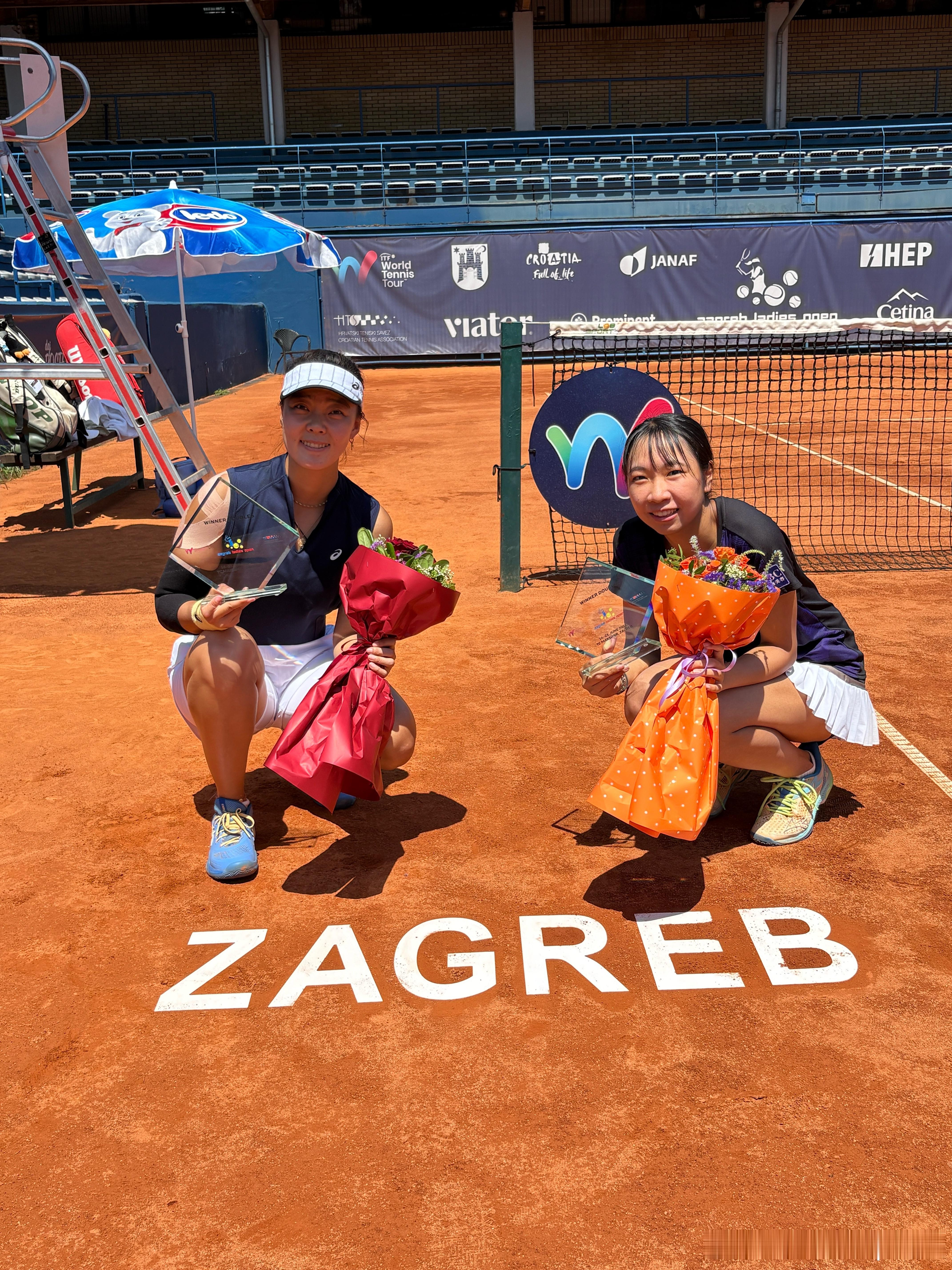 🏆ITF🇭🇷萨格勒布W75女双决赛🇨🇳丰硕/🇯🇵伊藤葵7-5/6-