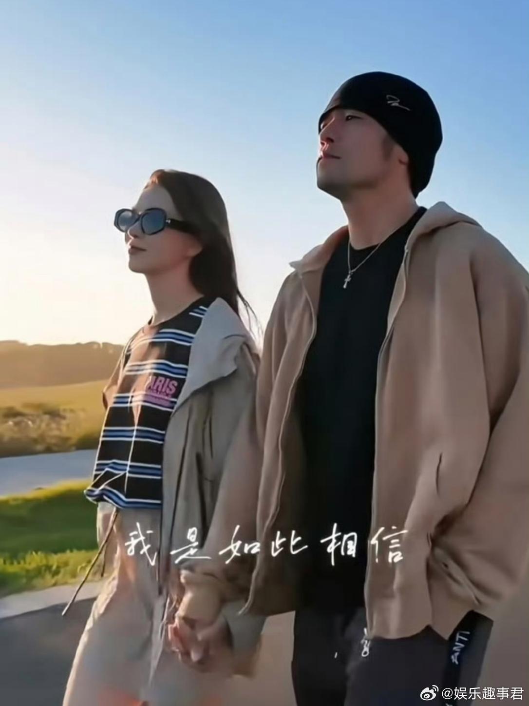 周杰伦昆凌晒一家五口背影周杰伦和昆凌夫妻俩晒出手牵三个孩子（大女儿Hathaw