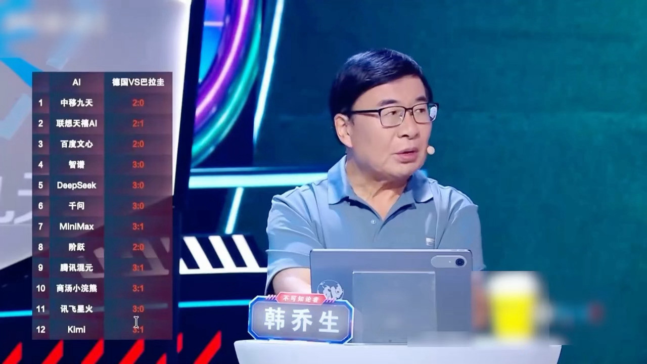 韩乔生说德国队现在四不像德国队打得太过急躁韩乔生：德国队现在四不像。翻译一下：