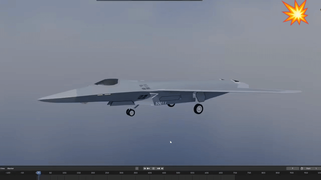 北六舰载版CG，颜值果然是战斗力。畅想一下这个六代舰载机：2200KM作战半径，