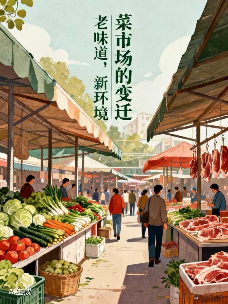 郑州菜市场越改越干净，但我妈说不如以前了周末陪我妈买菜，她一路上说了三遍