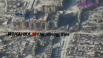 康斯坦丁诺夫卡，乌军在一栋复合9层楼布置了据点，俄军无人侦察机在反复观察后，数据