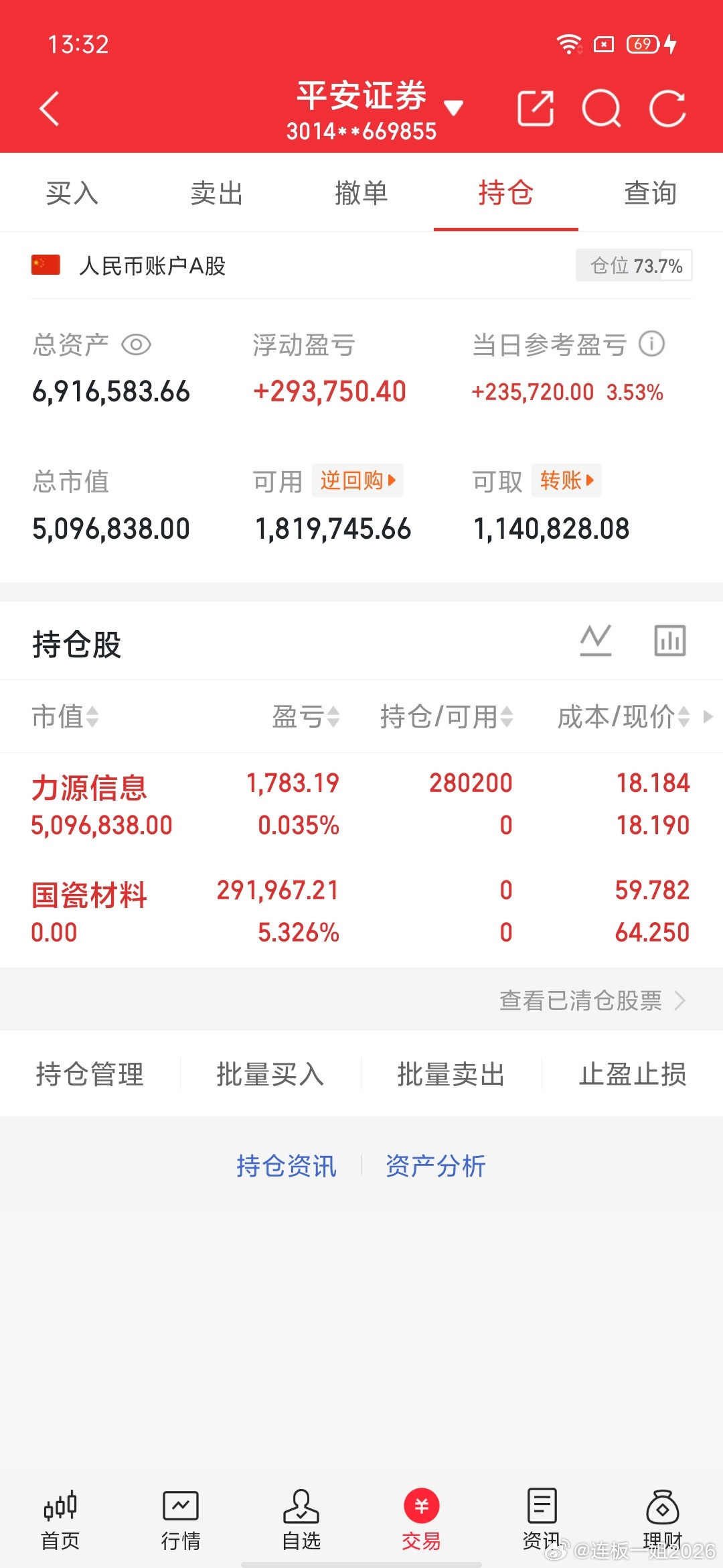 交易更新《第18天》：不要盲目跟风，拒绝马后炮！挑战一年翻6倍，本金300W，做