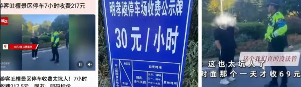 “一觉醒来，南京icon文旅的天塌了！”女子去南京明孝陵玩，停车7小时竟然被收费