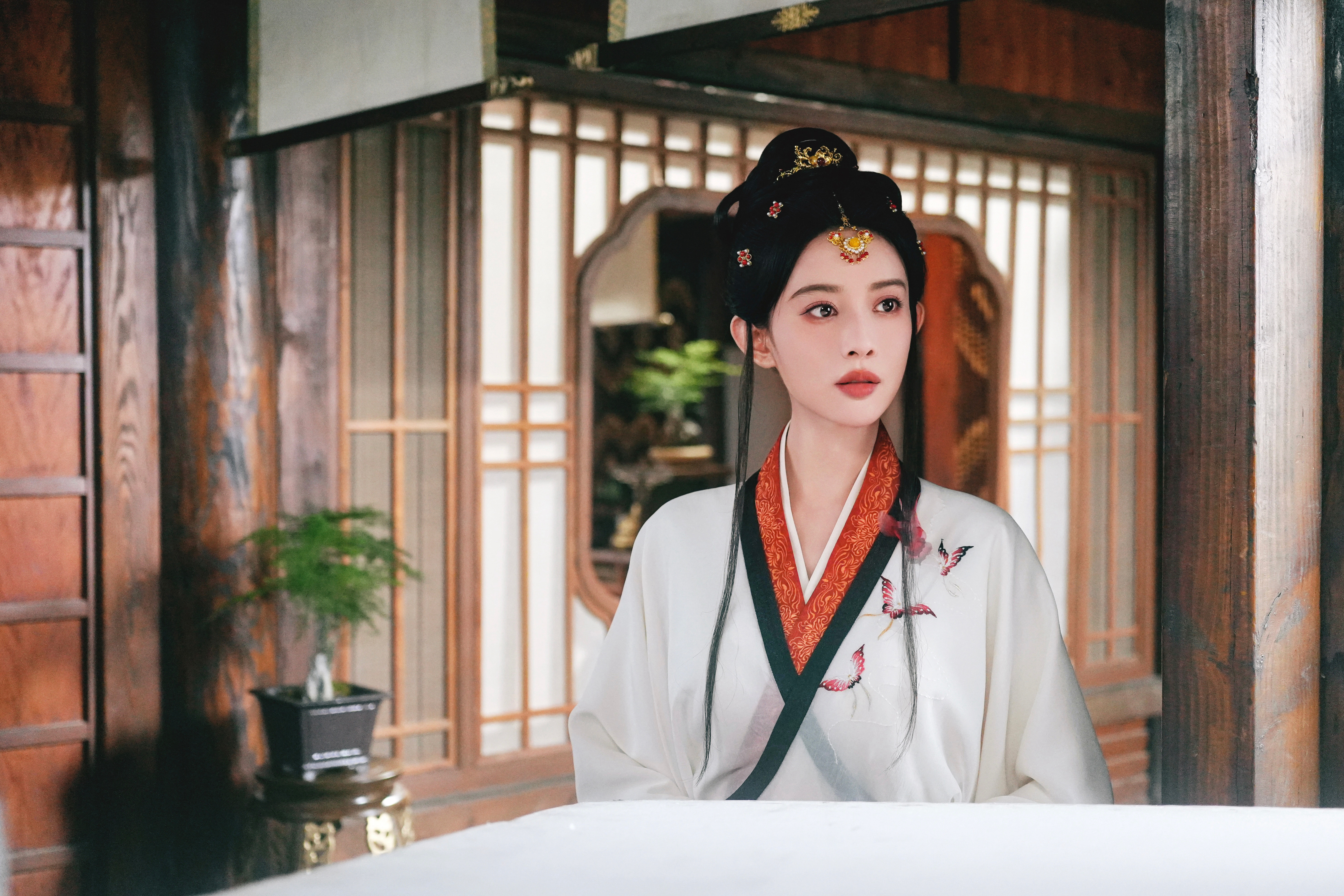 这套挺特别有点魏晋女官风耶～～～🤩🤩🤩孟子义《桃花映江山》姜桃花