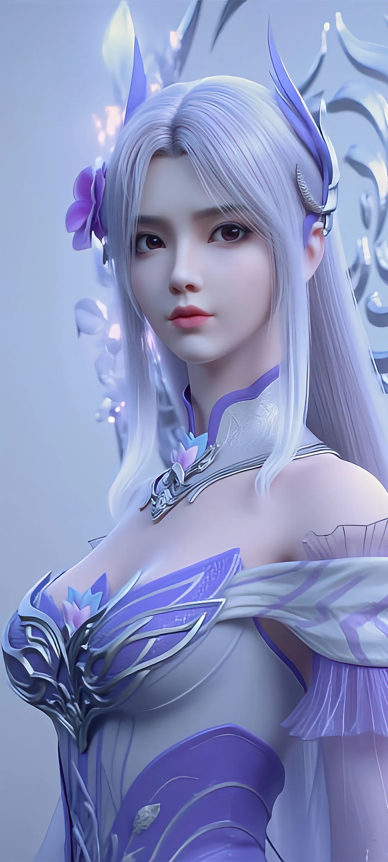 斗破苍穹小医仙【精美壁纸】从未索取，一味奉献，只对萧炎！国产动漫动漫星域[超