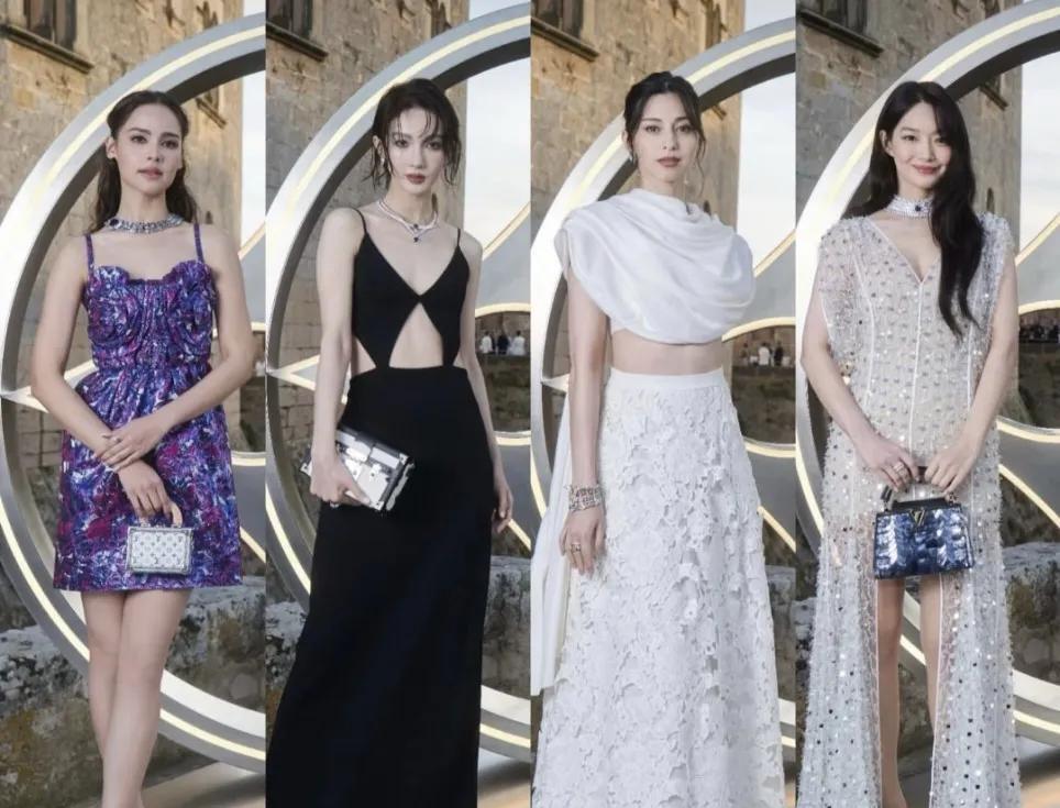 金晨这一趴赢麻了，四位女星同框展开风格Battle，金晨凭一袭黑裙杀出血路。深V