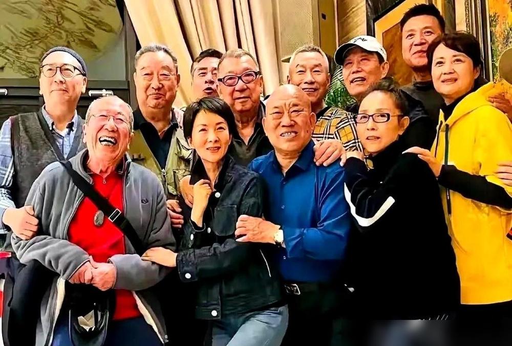 就冲后排撅着嘴那个男人，这照片就封神了。我看着就能脑补场景：一堆老戏骨拍合影