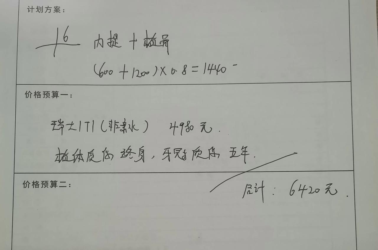 我是去年7月在楼下诊所拔的牙，10月到这家医院拍过片，说是牙槽骨没长好。可以花5