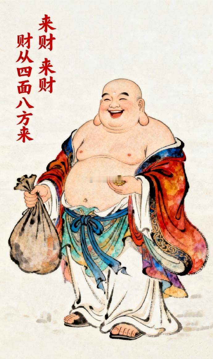 弥勒菩萨笑迎有缘人，事事不顺者今日转运，处处碰壁者今日开路，久旱之人今日逢甘霖。