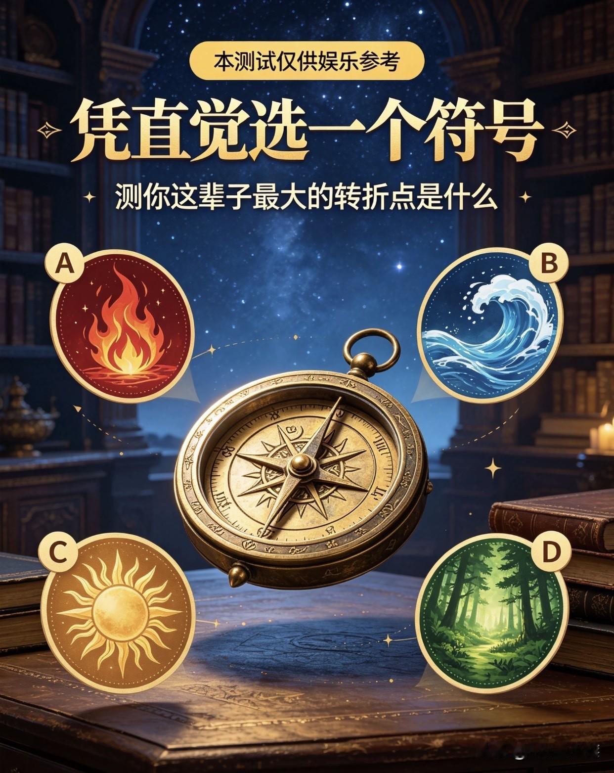 凭直觉选一个符号测你这辈子最大的转折点是什么