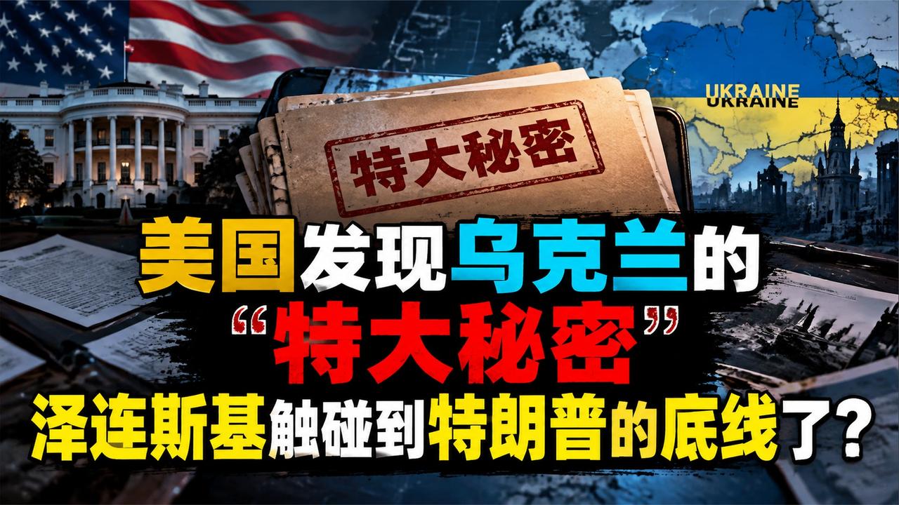 美国发现乌克兰的“特大秘密”，泽连斯基触碰到特朗普的底线了？