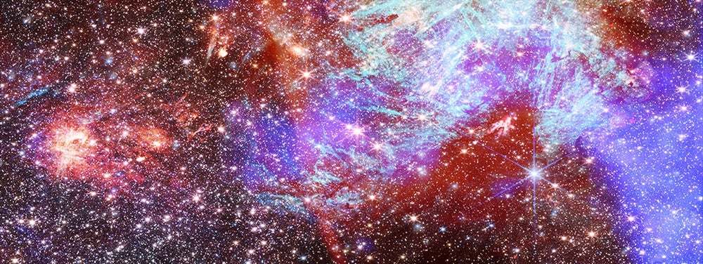 在距离地球2.6万光年的银河系（MilkyWay）最中心，有一个巨大的“气泡”