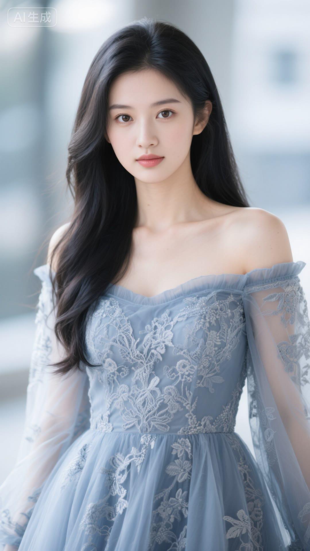 梦幻蓝裙，仙气飘飘，少女心爆棚！