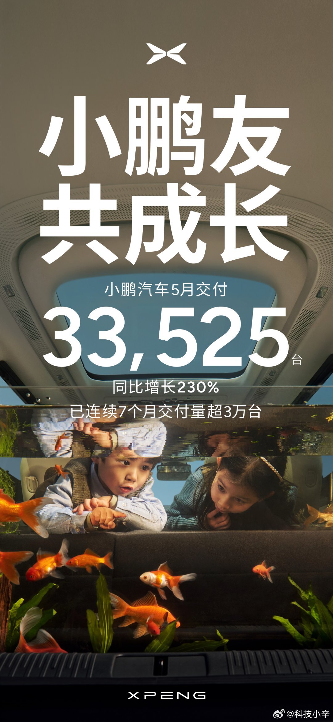 5月份销量来了几家销量都在增长小鹏33525辆理想40856辆小米28000辆估