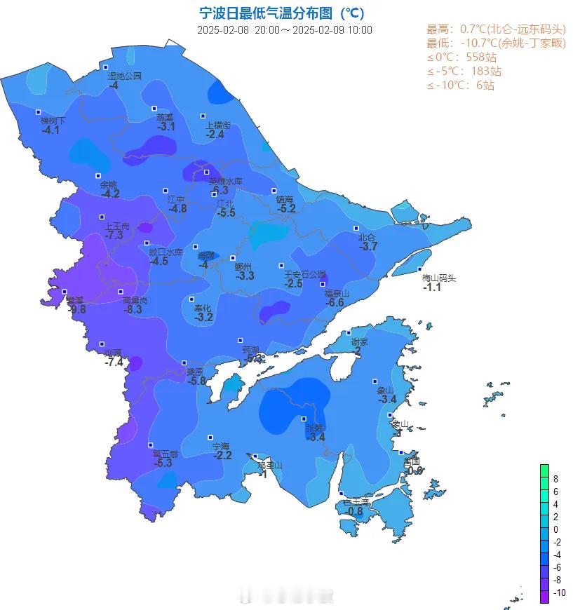 这天起宁波火箭式升温2月9日，宁波虽阳光明媚，但早晨依旧寒冷，市区最低-3.