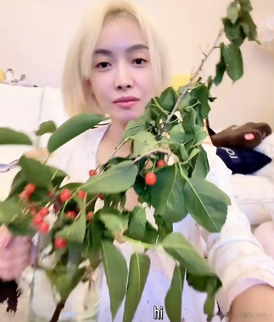 发色不适合她，也可能是眉毛的原因。话说她87年的，这样已经不错了吧。