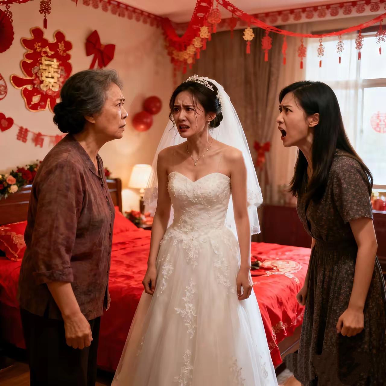 村里前几天刚结婚的新媳妇，和婆家闹了矛盾，新媳妇一气之下回了娘家，现在正闹着离婚
