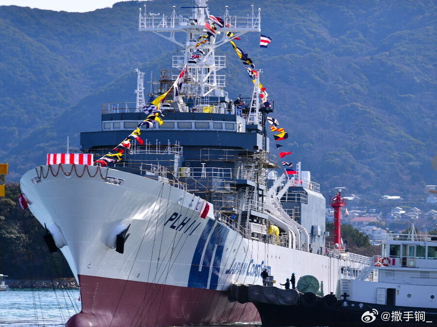 日本海保PLH-11“富士”号巡视船前天在三菱下关船厂下水。此舰是海保首艘主要执