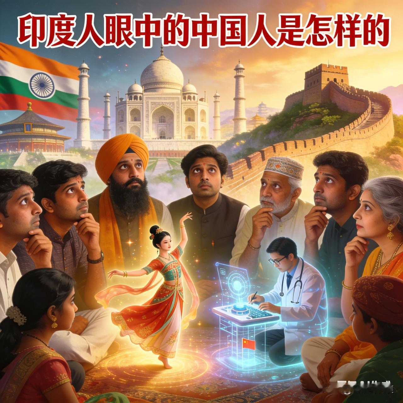 结合2025年的最新情况，印度人对中国人的看法依旧差异显著，核心围绕认知偏见、现