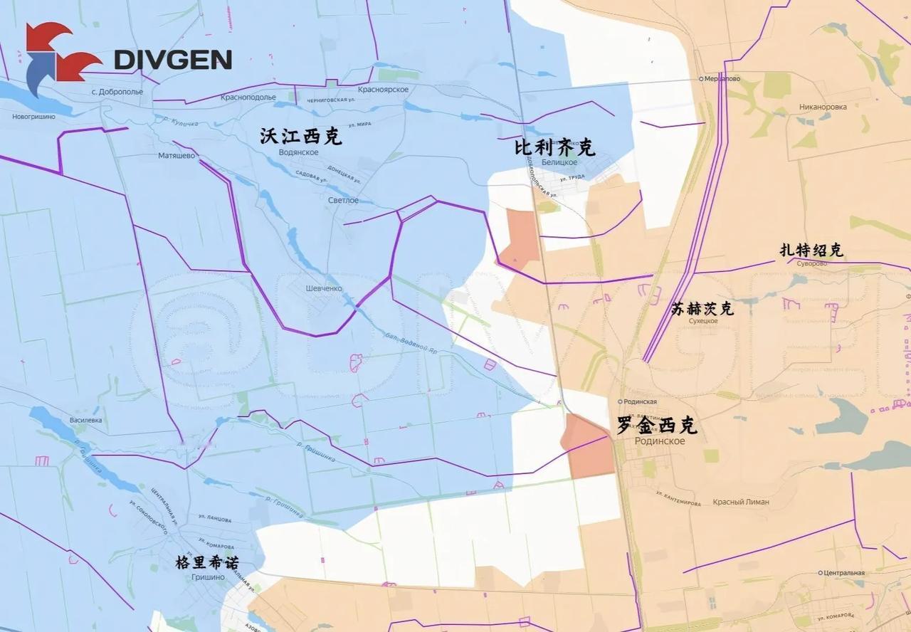 俄军中部集群在红军城以北一点点向前推进，比利奇克是明显的攻击目标。现在乌军已经难