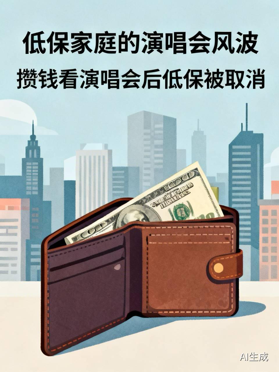 你敢信？一个低保家庭的中专女生，非得去香港看演唱会，回来全家低保被取消了。家
