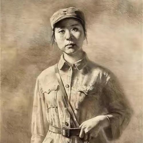 940年，山西山坡，25岁女战士江涛即将被阎军枪决。敌首突然捏住她的脸：“小姑娘