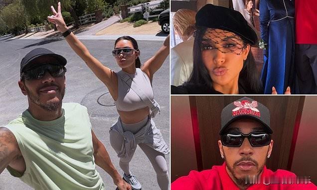 刘易斯·汉密尔顿晒3张女友金·卡戴珊照片。汉密尔顿在Instagram分享了1
