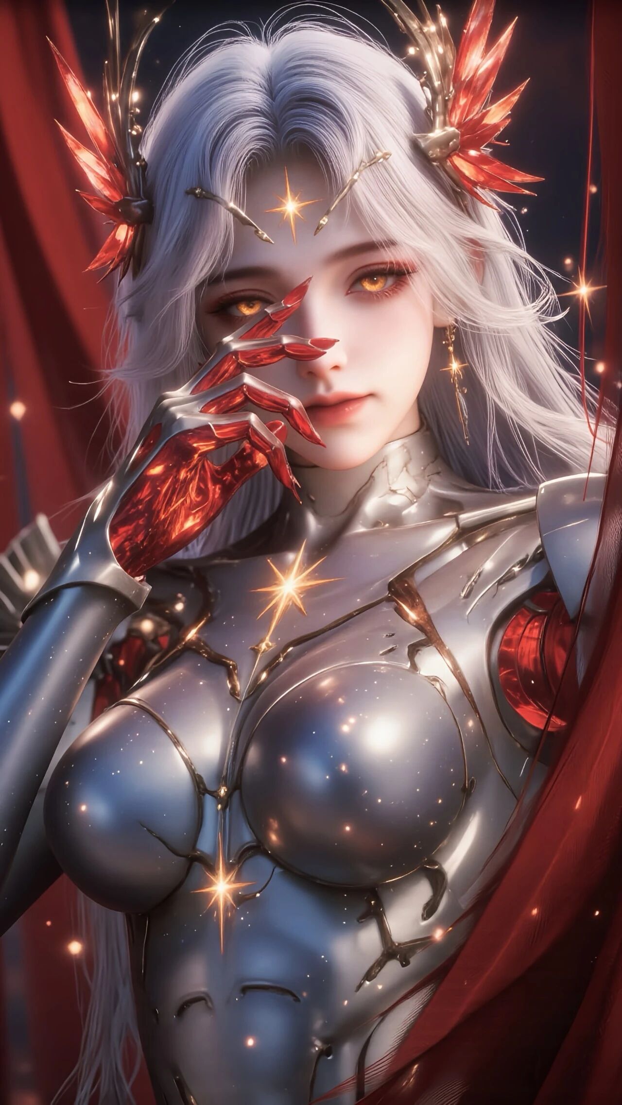 星幻王【精致美图】吞噬星空动画超美机甲风，女战士也可以很美！