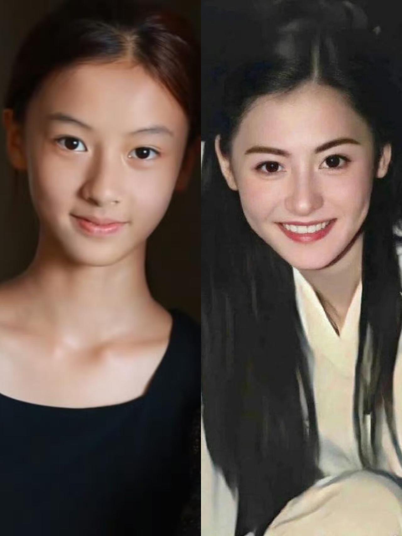 素人小女孩火了！大家觉得神似张柏芝吗？反正我是没看出来有啥相似之处，不过这