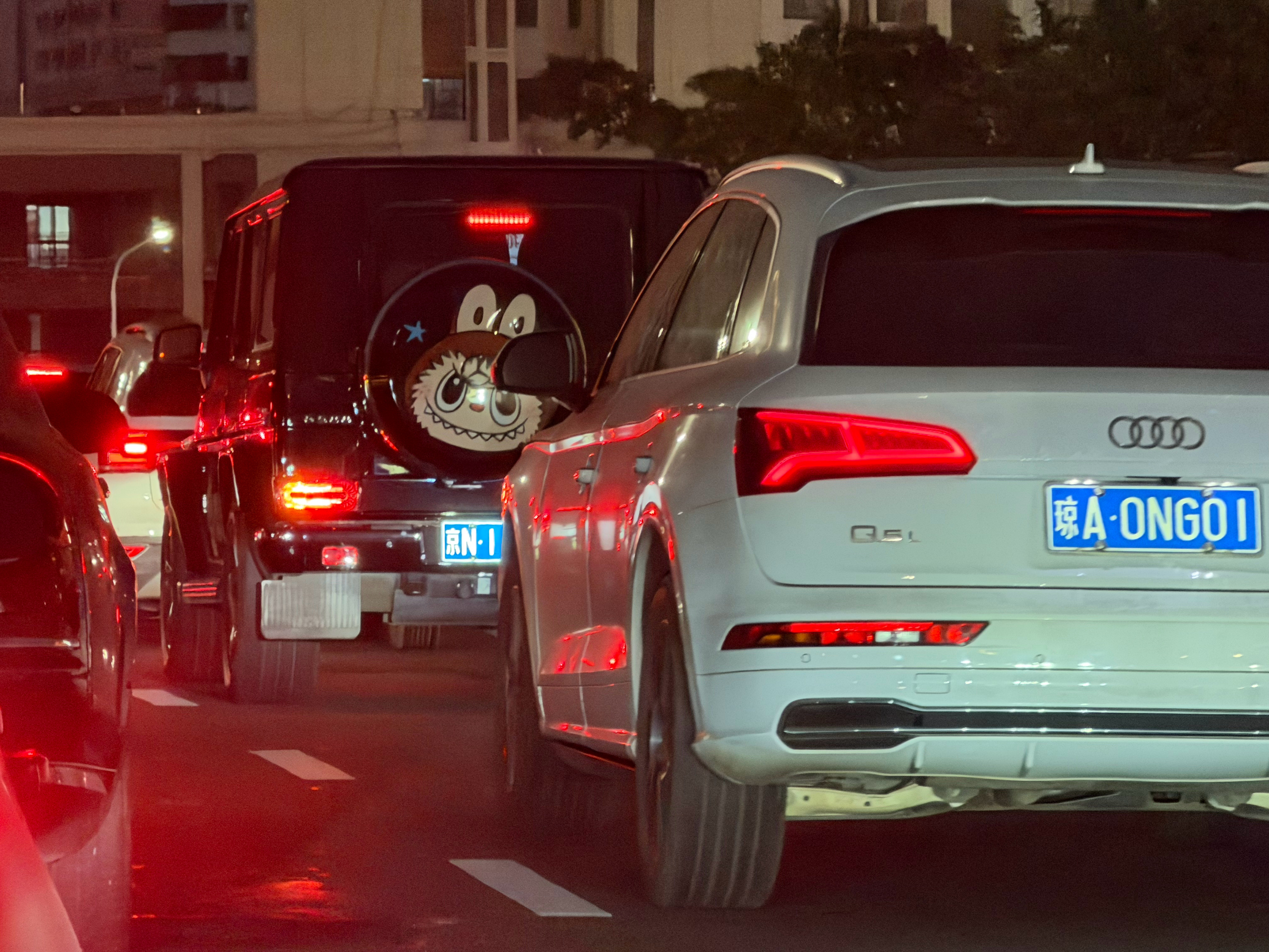 这两个牌能同时出现也是有点意思海口