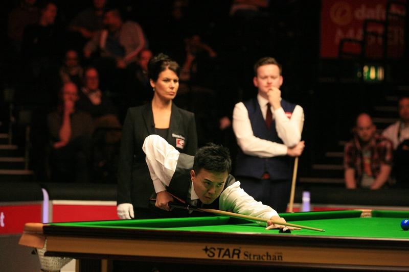 斯诺克世锦赛资格赛第一轮，继昨天王信伯、白雨露、高阳、姚朋成获胜晋级第二轮外，今