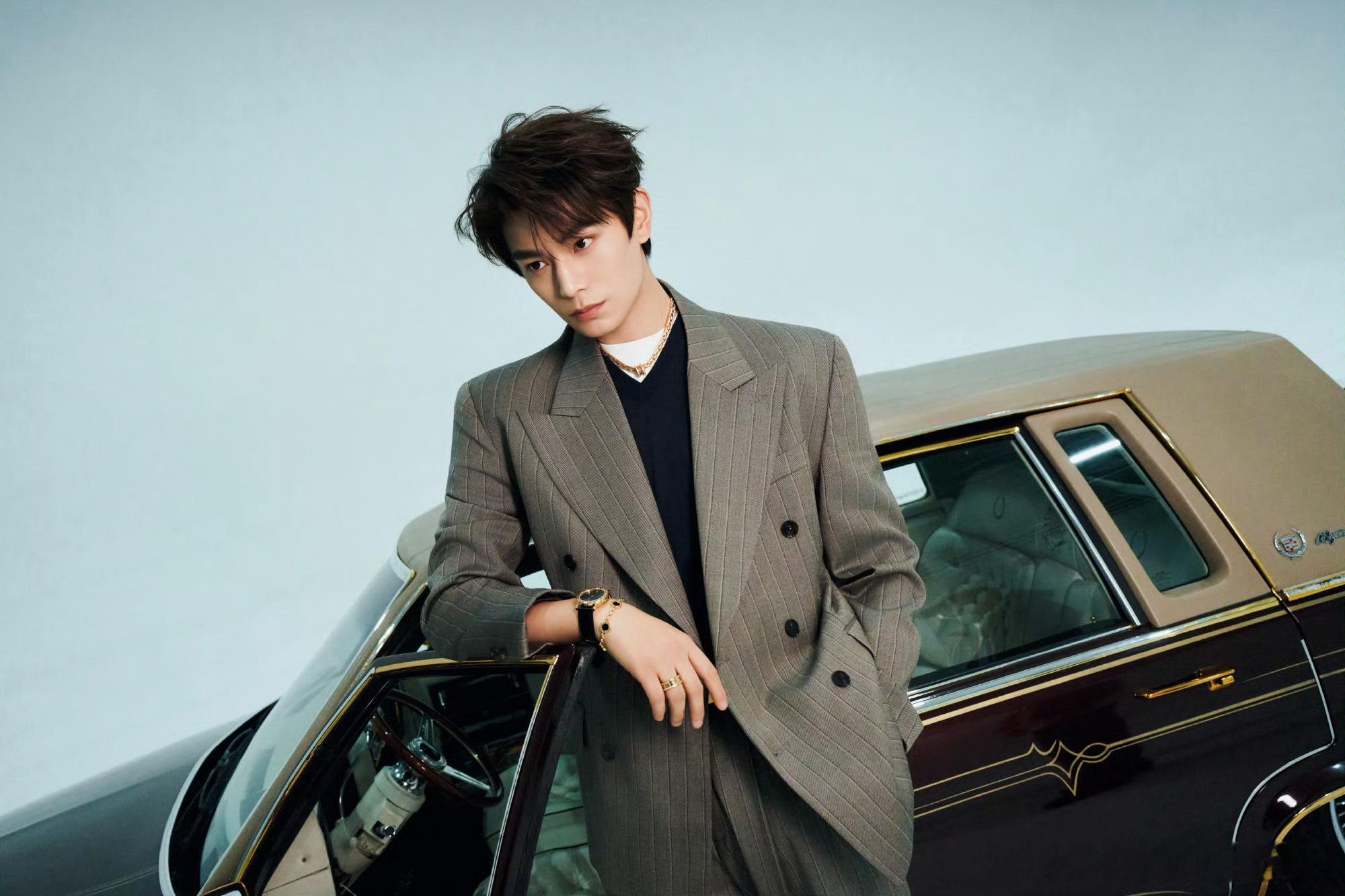 丁禹兮造型出图，范思哲全球代言人的雅痞风！腾讯视频星光大赏