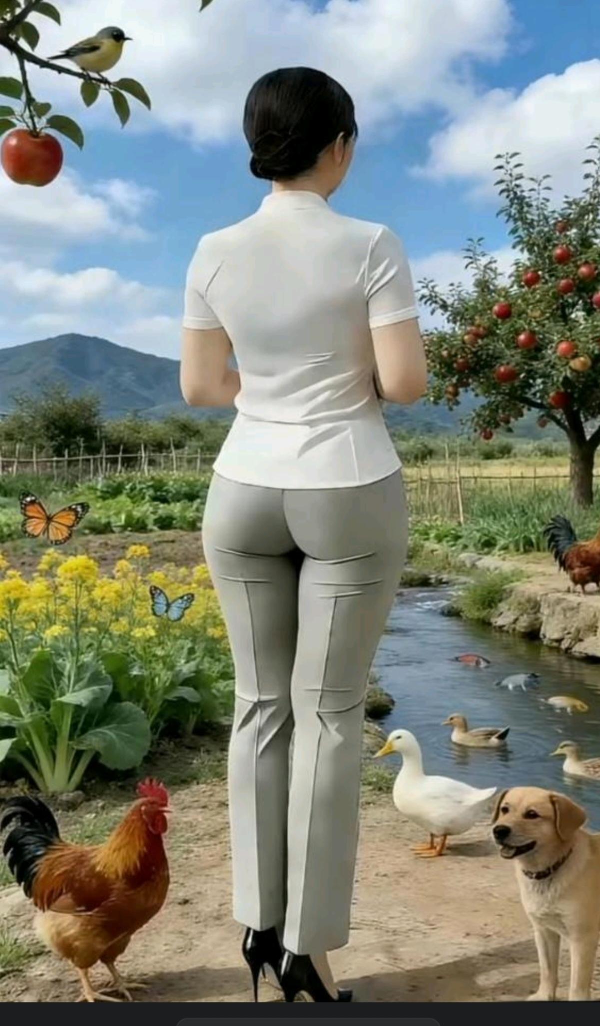 〔田园风光好〕远离噪音和喧闹；回归乡村振兴路；绿色蔬菜保安全；天蓝水绿是