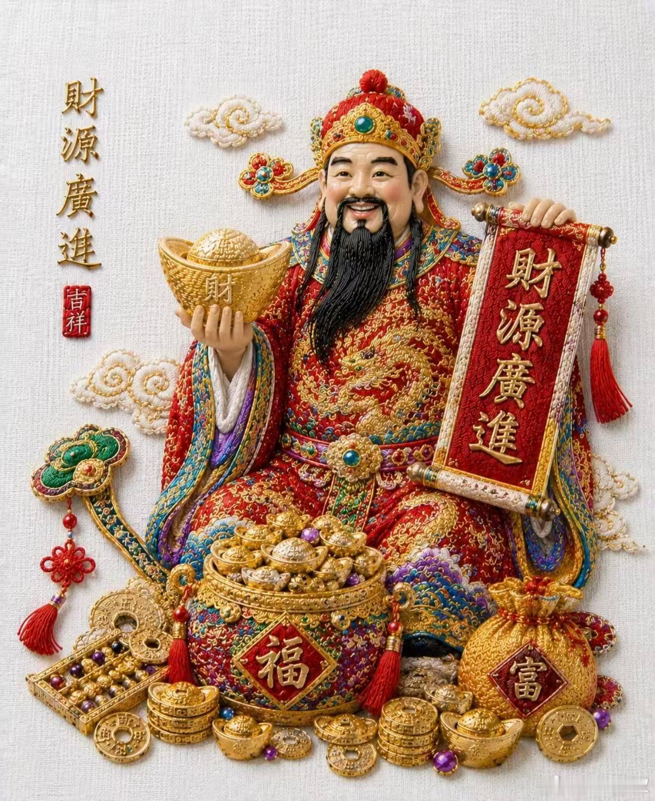 财神到，时来运转恭迎财神入宅，彻底扭转求财不顺的低迷运势。破除常年赚钱费力、回报