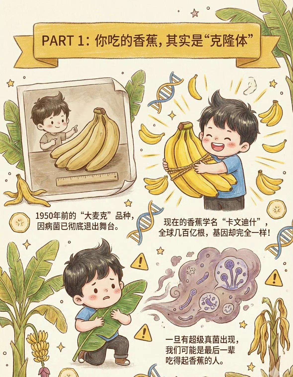 紧急！你天天吃的香蕉，正在遭遇“灭顶之灾”！水果自由要没了？香蕉有可能会灭