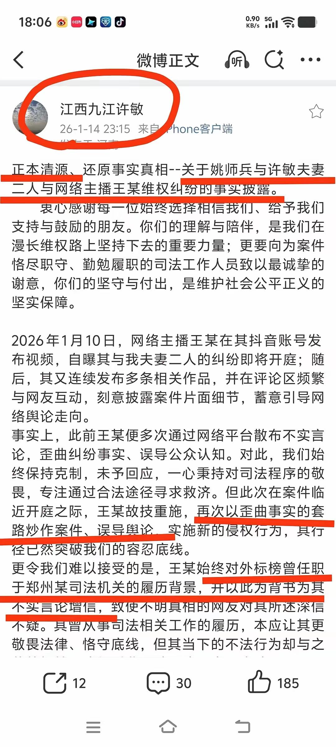 二八换子事件，许敏追查真相。许敏追查真相的路上，对侮辱诽谤自己的人，提起了维权诉