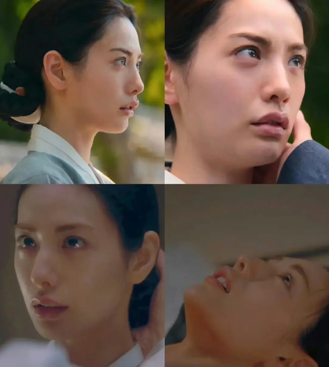 林珍娜在自己这张美女的脸上乱打了什么​