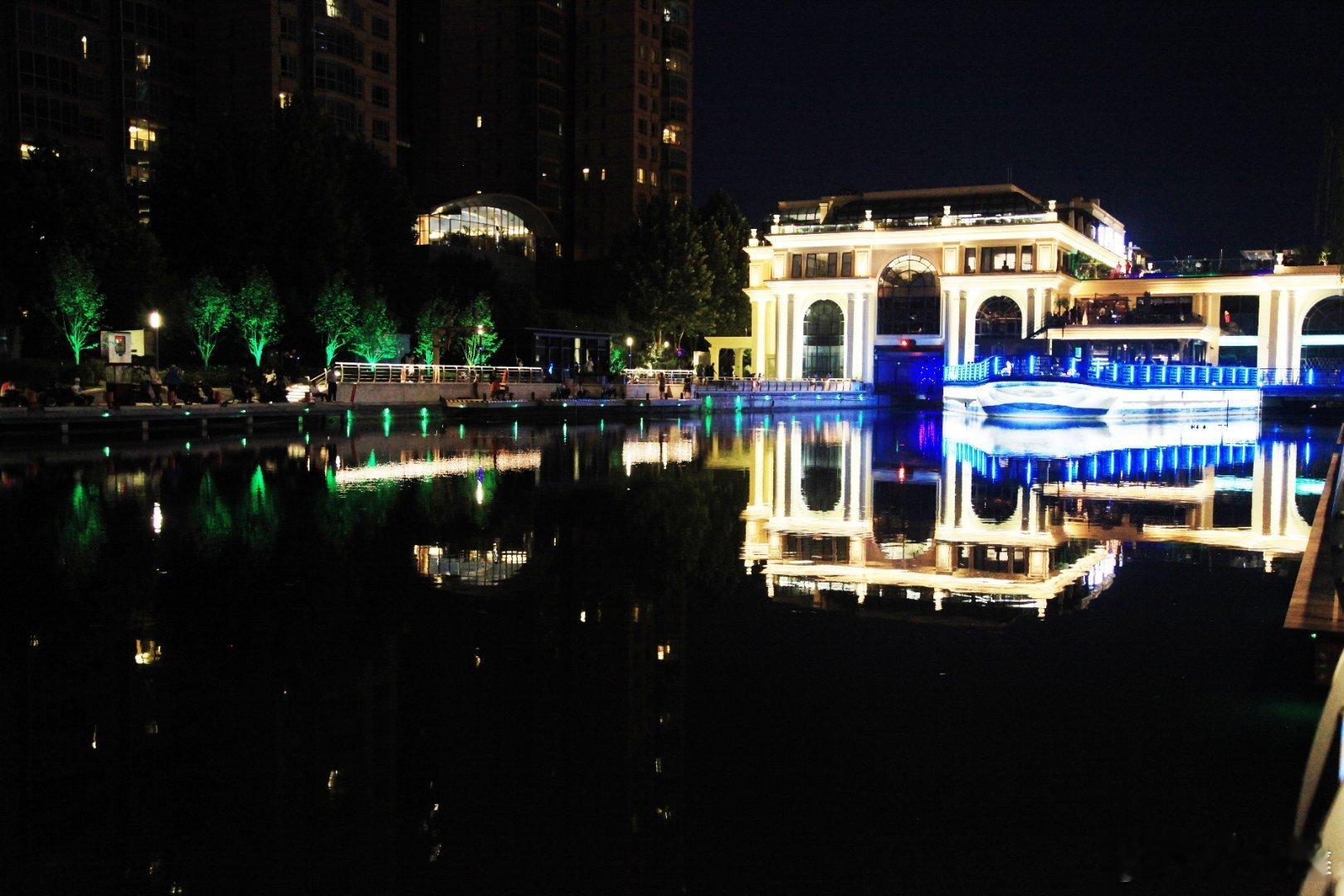 初夏北京亮马河夜景北京初夏随手拍摄影​​​