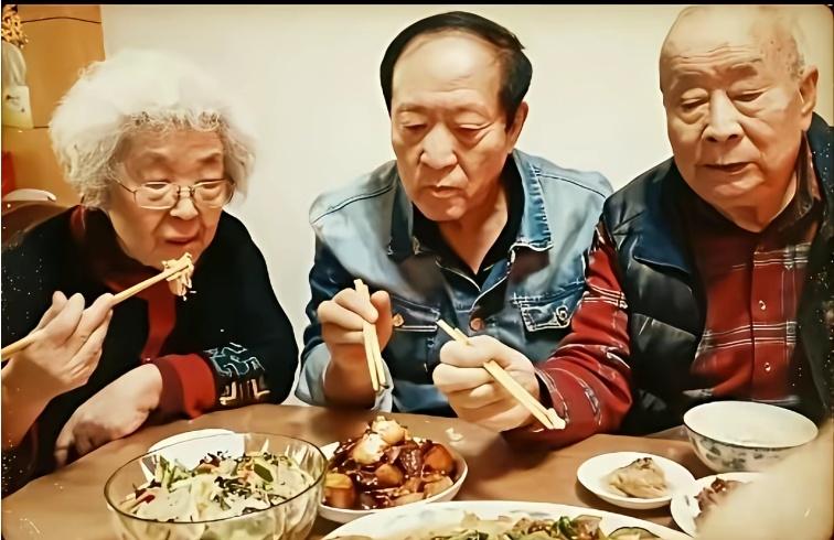 退休后的牛群，过着安逸的晚年生活，空闲时陪亲人吃吃饭。2020年，70岁的牛