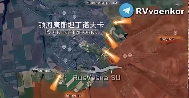 俄军南部集群对顿河康斯坦丁诺夫卡进行猛烈攻击。这一仗打得是真叫一个过瘾，俄军
