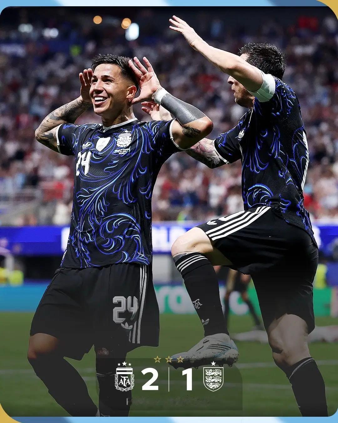 基本上妥了：阿根廷卫冕冠军！随着今日凌晨阿根廷2:1战胜英格兰，蓝白军团阿根廷