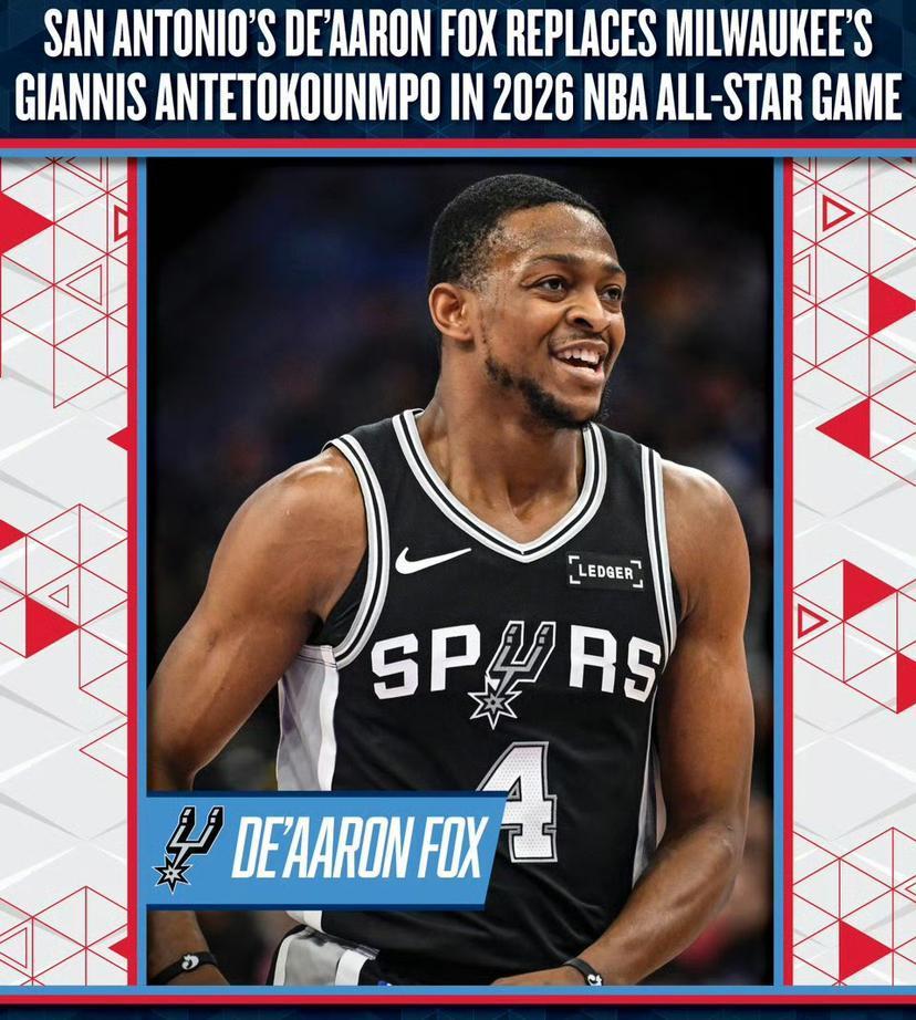 终极平衡———福克斯顶替字母哥入选全明星！之前7队有2名全明星，西部第2的马刺