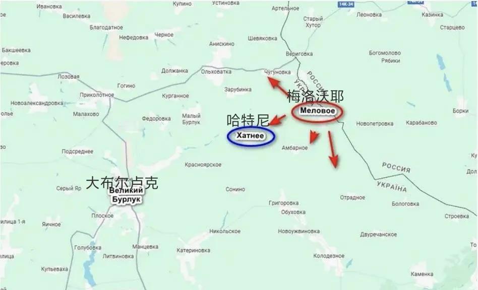 俄军北部集群在哈尔科夫地区上德武列奇纳亚河西岸继续扩张桥头堡，谢韦里安突击小组已